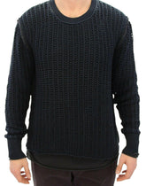 Dolce & Gabbana Blue Runway Netz Pullover Netted Sweater -   -  Dolce & Gabbana.